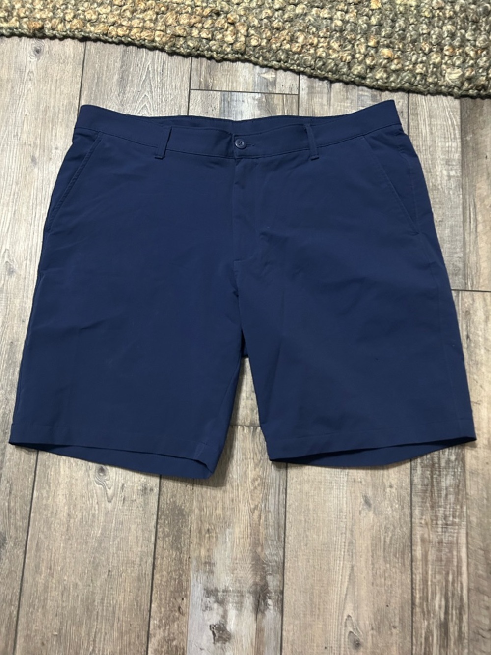 Under Armour Navy blue golf Flat-Front Performance Shorts